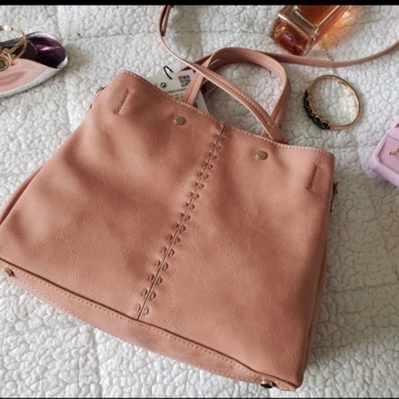 Zara Handbags - ZARA Midi shopper with detailed Top bag